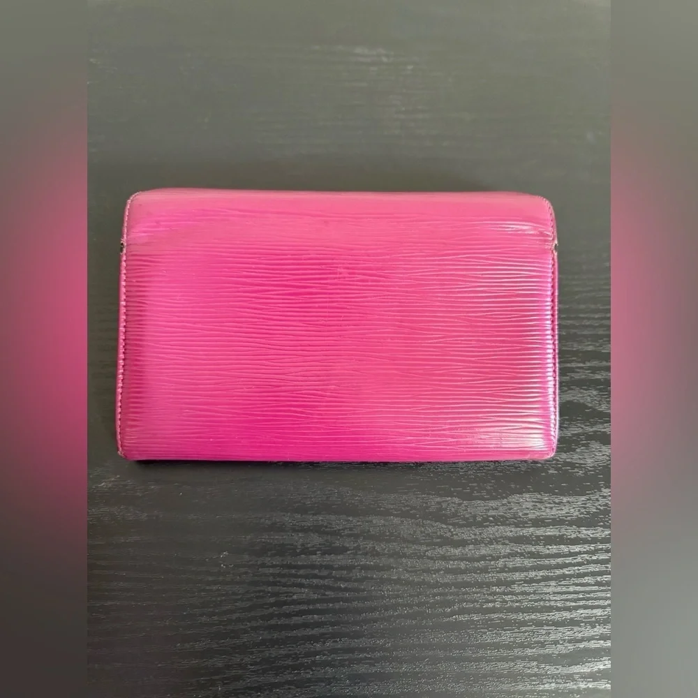 LOUIS VUITTON Portefeuille Sarah Long Wallet M60317 Epi Fuchsia Pink LV - Picture 9 of 13